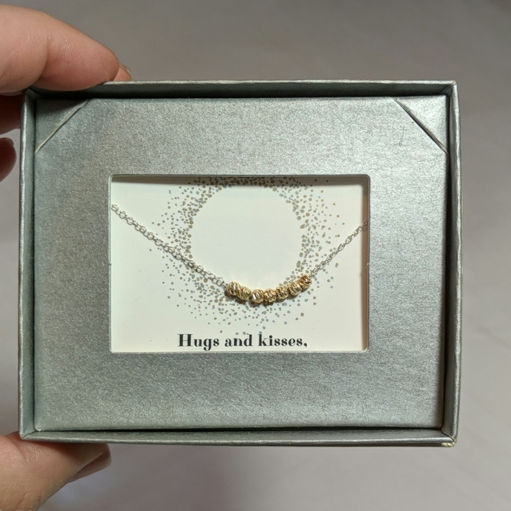 NIB Silver and Gold Colored 18 inch Necklace!
